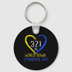 Liefde Wereld Downsyndroom Bewustzijnsdag Liefde Sleutelhanger