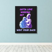 Liefde werkt uit canvas afdruk (Insitu (Houten vloer))