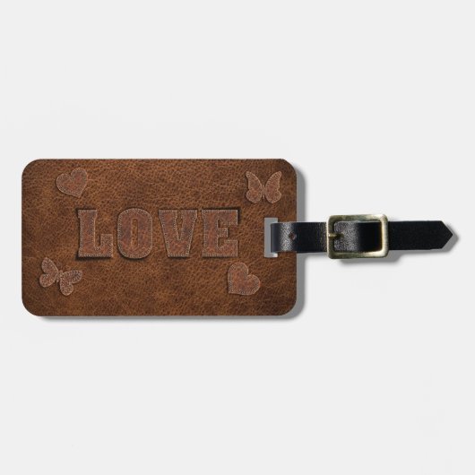 Liefde Westerne Stijl Bagagelabel (Voorkant horizontaal)