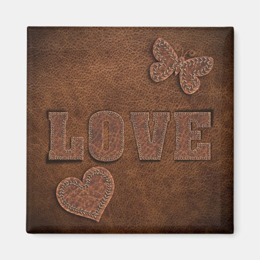 Liefde Westerne Stijl Magneet (Voorkant)