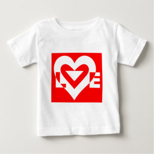 Liefde White op rood