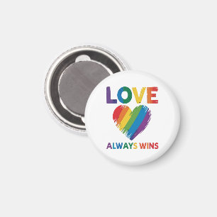 Liefde wint altijd LGBT Magneet