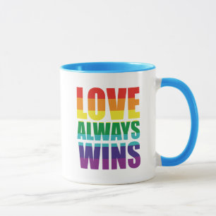 Liefde wint altijd mok