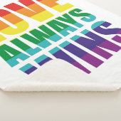 Liefde wint altijd sherpa deken (3/4)