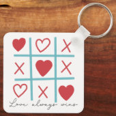 Liefde wint altijd sleutelhanger (Achterkant)