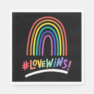 Liefde wint LGBT Gay Lesbische Pride Servet
