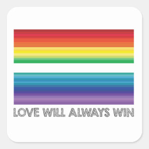 LIEFDE WINT STICKER, LIEFDE ZAL ALTIJD STICKER WIN