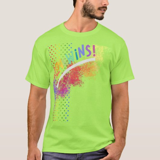 Liefde wint! t-shirt (Voorkant)