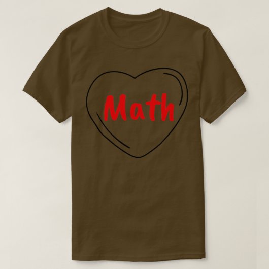 Liefde Wiskunde 6 T-shirt (Design voorkant)