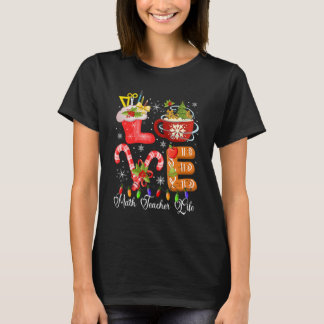 Liefde Wiskunde Levenaar Life Candy Cane Lover Fun T-shirt