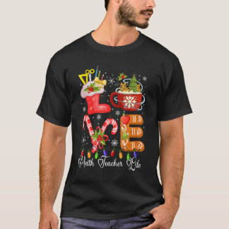 Liefde Wiskunde Levenaar Life Candy Cane Lover Fun T-shirt