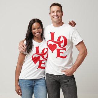 "Liefde" Wit T-Shirt