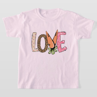 Liefde Wortel Pasen Design T-shirt