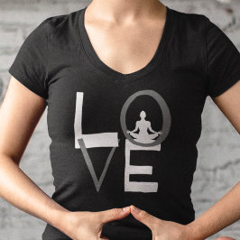 Liefde Yoga Meditatie Holistische Gezondheid Natuu T-shirt