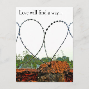 Liefde zal een manier vinden briefkaart