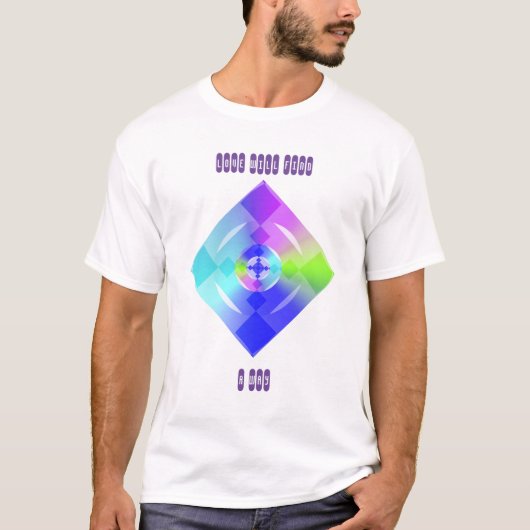 Liefde zal een manier vinden om kunst te citeren t-shirt (Voorkant)