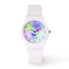 Liefde zal een weg vinden met kleurrijk verlooppat horloge