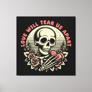 Liefde zal ons uit elkaar scheuren canvas afdruk
