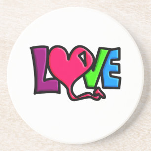Liefde Zandsteen Onderzetter