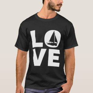 Liefde zeilgeschenk voor zeilers & schippers t-shirt
