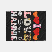 Liefde zijn een Nannie Leopard & amp; Buffalo leuk Fleece Deken (Voorkant (Horizontaal))