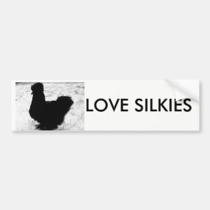 Liefde zilverkipsticker bumpersticker
