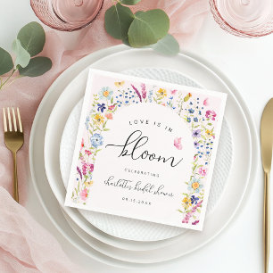 Liefde zit in Bloom Floral Napkins Servet