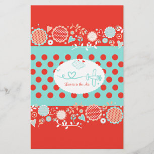 Liefde zit in de Air Candybar Wrapper Stationery Briefpapier