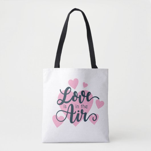 Liefde zit in de Air Valentijnsdag | CANVAS TAS (Voorkant)
