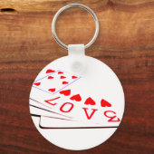 Liefde zit in de Kaarten Sleutelhanger (Voorkant)