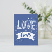 Liefde zit in de lucht briefkaart (Staand voorkant)