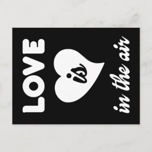 Liefde zit in de lucht briefkaart
