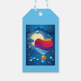 Liefde zit in de lucht cadeaulabel