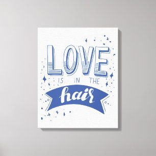 Liefde zit in de lucht canvas afdruk