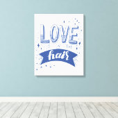 Liefde zit in de lucht canvas afdruk (Insitu (Houten vloer))