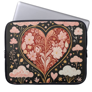 Liefde zit in de lucht laptop sleeve