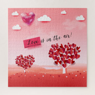 "Liefde zit in de lucht!" mooie liefdesboom Legpuzzel