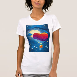 Liefde zit in de lucht t-shirt