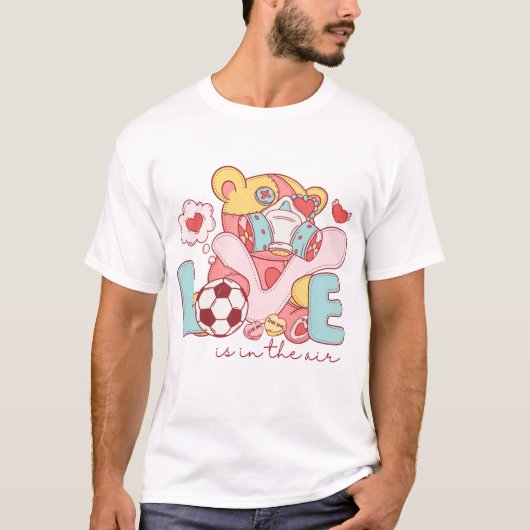 Liefde zit in de lucht t-shirt (Voorkant)