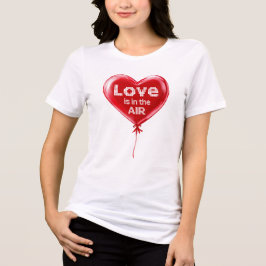 Liefde zit in de lucht Valentijnsdag Tri-Blend Shirt