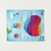 Liefde zit in de lucht wandkleed (Voorkant (horizontaal))