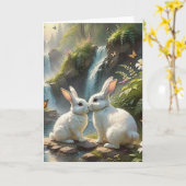 Liefde zit in de vacht kaart (Gele Bloem)