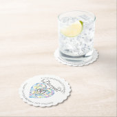 Liefde zo sterk diamanten bruiloft onderzetters (Insitu)