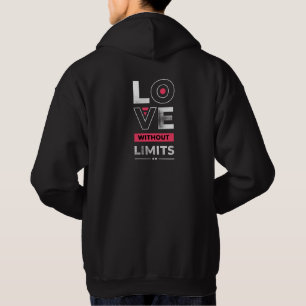 Liefde Zonder Grenzen – Minimalistische Typografie Hoodie