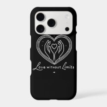 Liefde zonder grenzen moderne iPhone-hoes