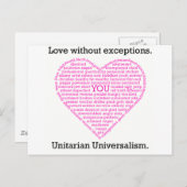 Liefde zonder uitzonderingen briefkaart (Voorkant / Achterkant)