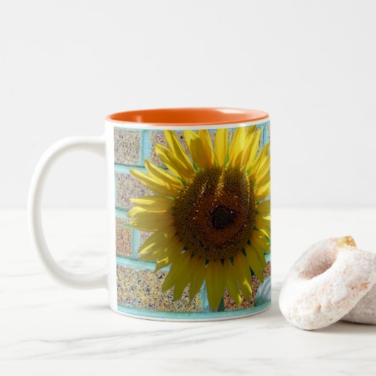 Liefde Zonnebloem Mok (Met donut)