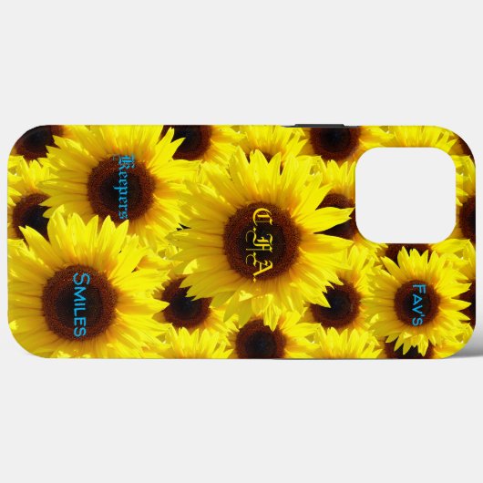 Liefde zonnebloemen Case-Mate iPhone case (Achterkant (horizontaal))