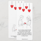 Liefde zorgt voor kaart (Voorkant / Achterkant)