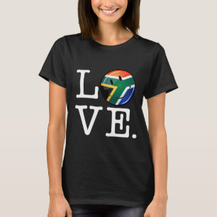 Liefde Zuid-Afrika glimlachende vlag T-shirt
